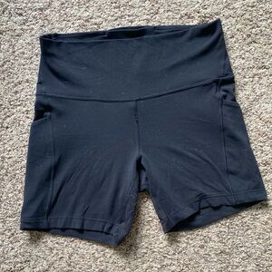 Luulemon Align High-Rise Short with Pockets 6" Black Size 8